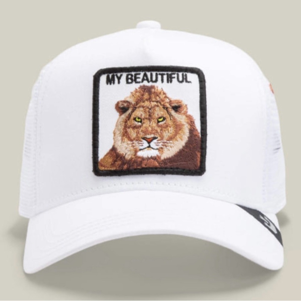 Goorin Bros. DAVE SCOTT Collaboration. MY BEAUTIFUL LION Trucker Hat NWT